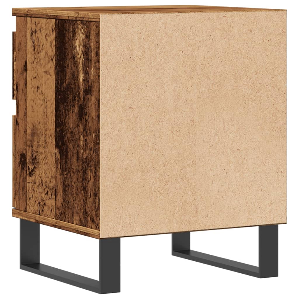 Noćni ormarići 2 kom Staro drvo 40x35x50 cm Konstruirano drvo