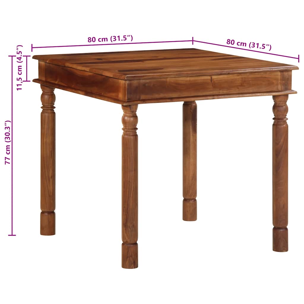 Blagovaonski stol 80x80x77 cm puno drvo bagrem