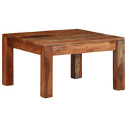 Stol za kavu 60x60x35 cm puno drvo bagrem