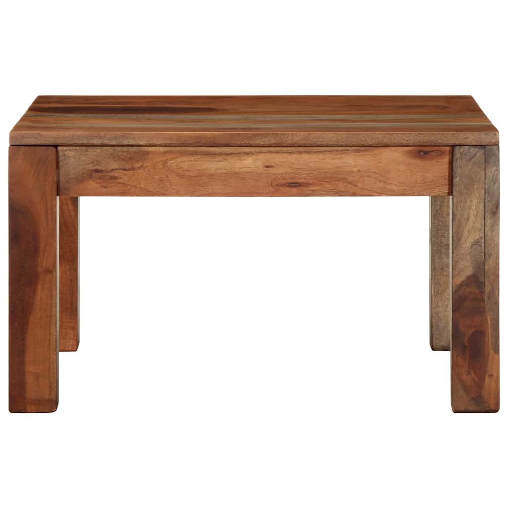 Stol za kavu 60x60x35 cm puno drvo bagrem