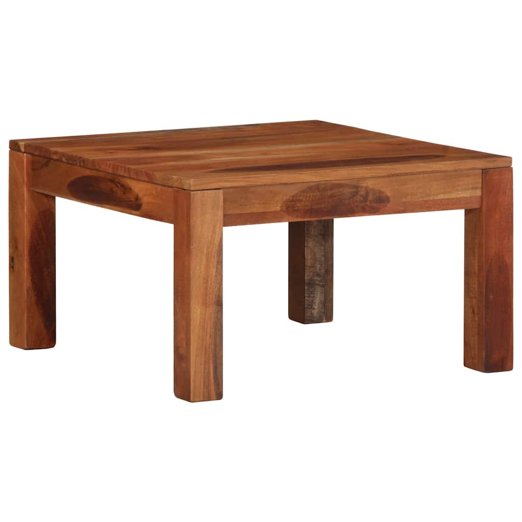 Stol za kavu 60x60x35 cm puno drvo bagrem