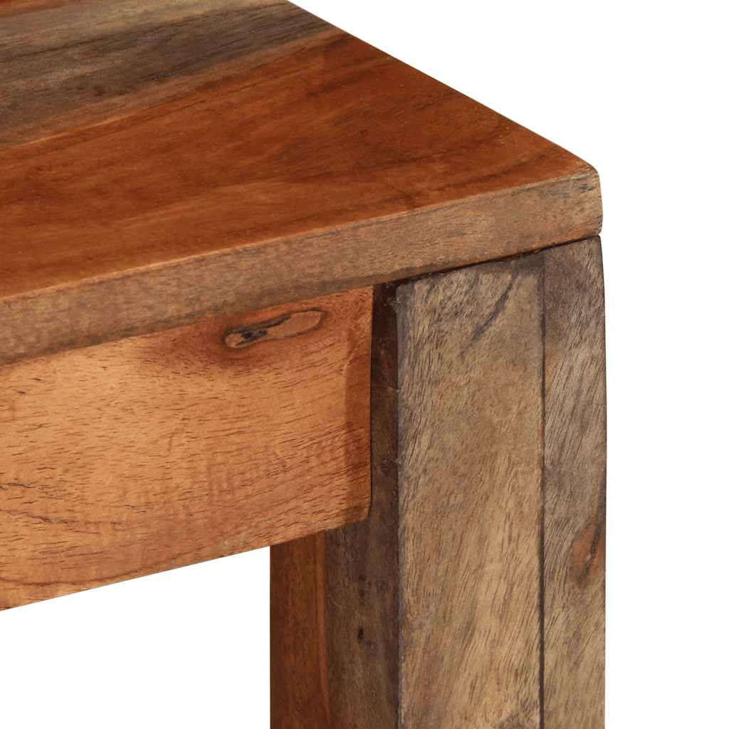 Stol za kavu 60x60x35 cm puno drvo bagrem