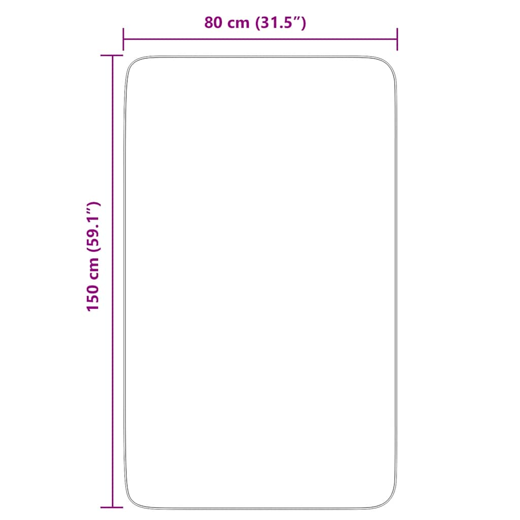 Čupavi tepih s visokim vlaknima NAVARRA krem 80x150 cm