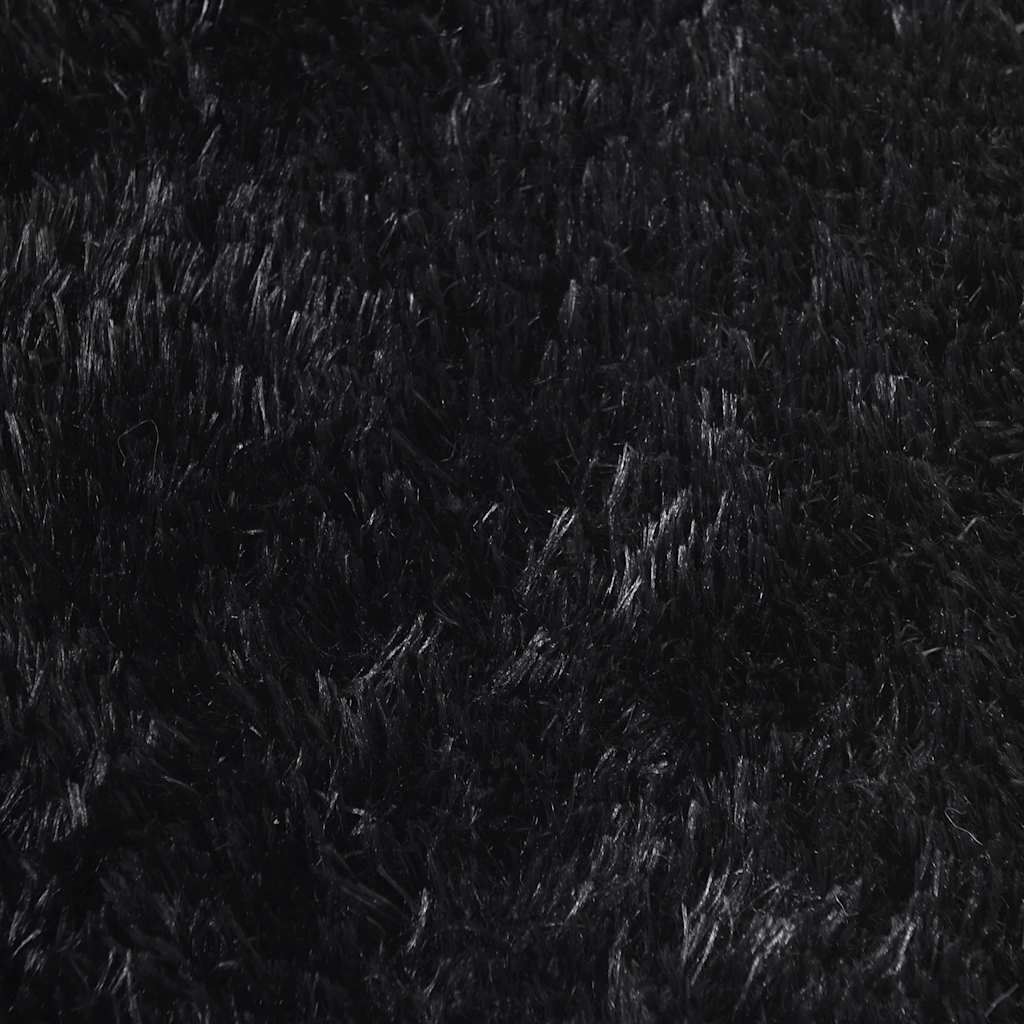 Čupavi tepih s visokim vlaknima NAVARRA crni 120x170 cm