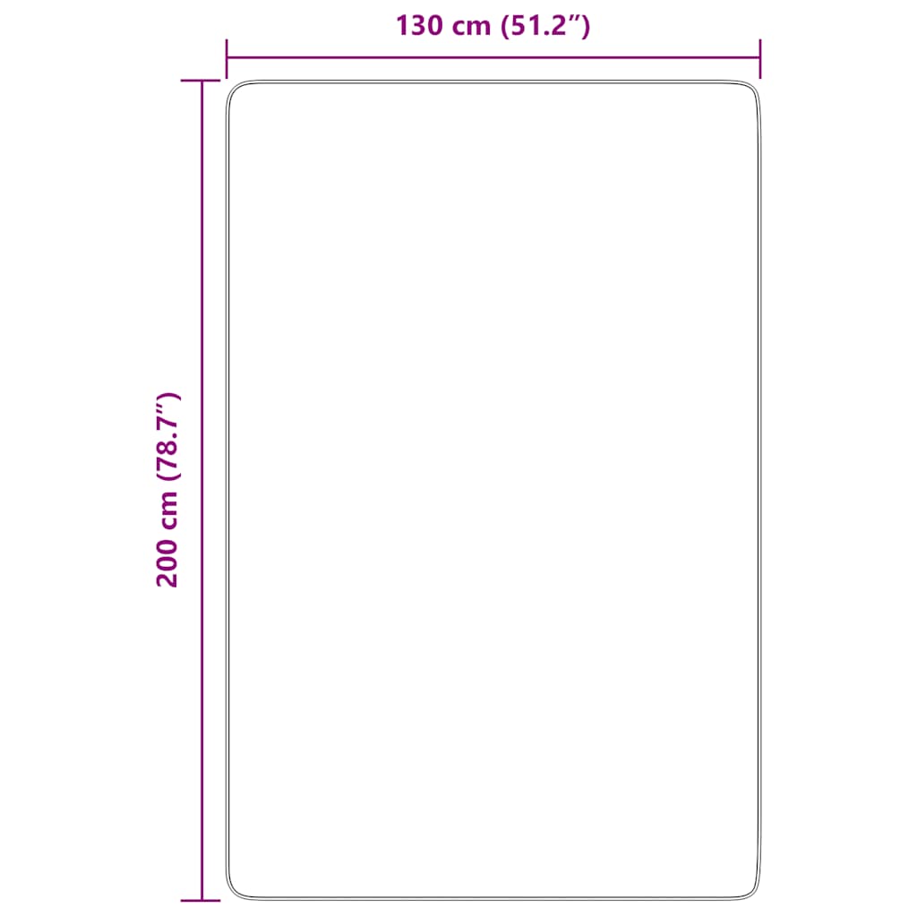 Čupavi tepih s visokim vlaknima NAVARRA tamnosiva 130x200 cm