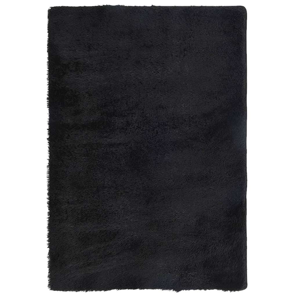 Čupavi tepih s visokim vlaknima NAVARRA crni 200x290 cm