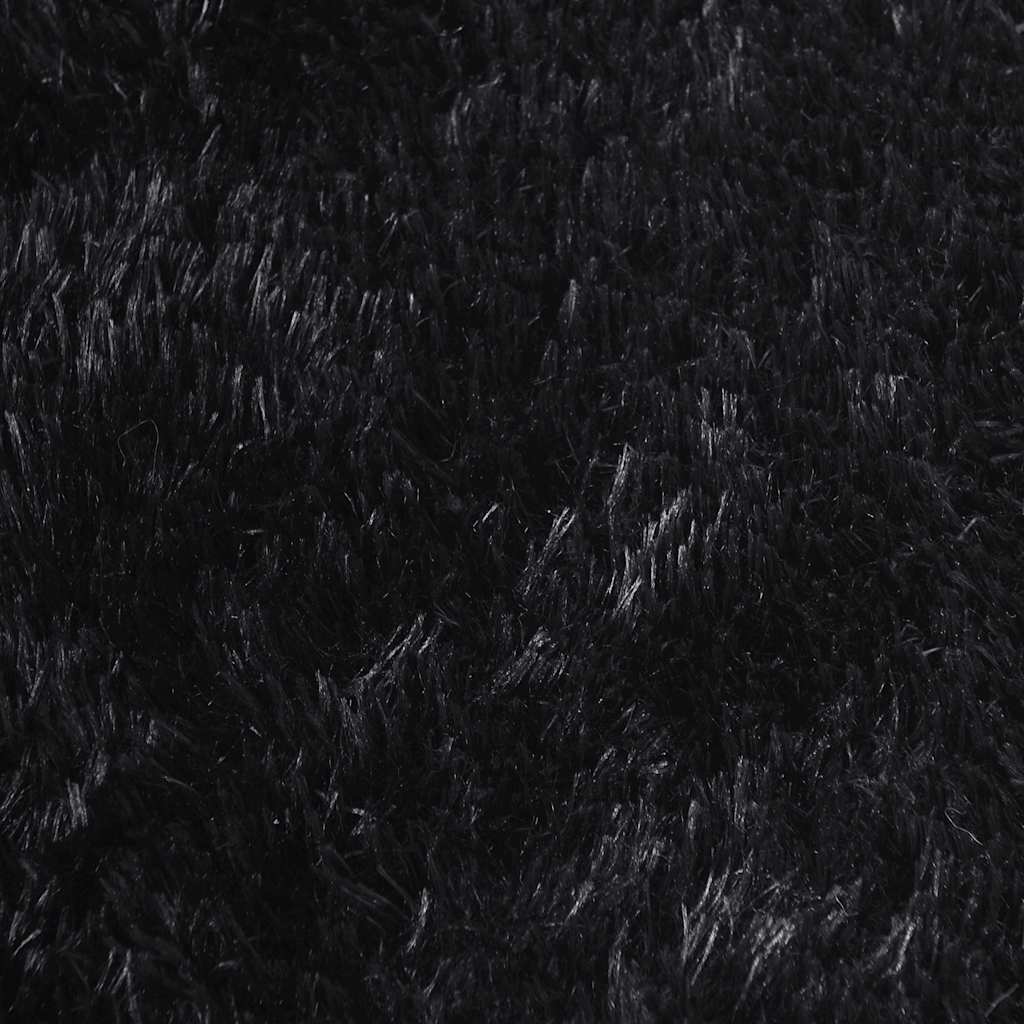 Čupavi tepih s visokim vlaknima NAVARRA crni 200x290 cm