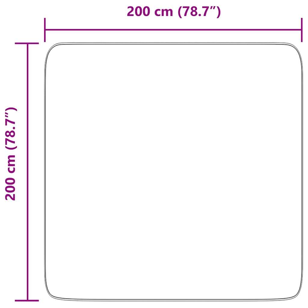 Čupavi tepih s visokim vlaknima NAVARRA bež 200x200cm poliester