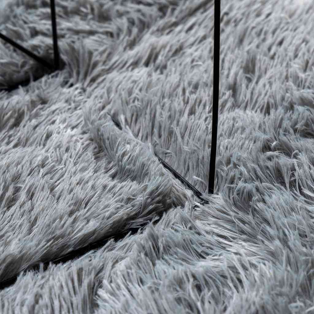 Čupavi tepih s visokim vlaknima NAVARRA 200x200 cm poliester