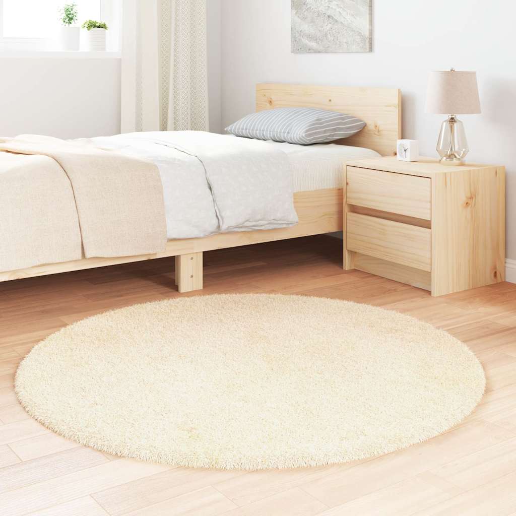 Čupavi tepih s visokim vlaknima NAVARRA krem 120x120 cm