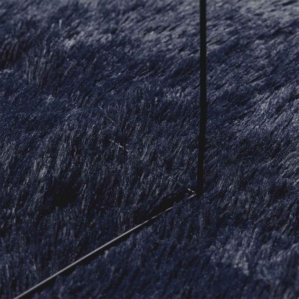 Čupavi tepih s visokim vlaknima NAVARRA tamnoplavi 200x200 cm