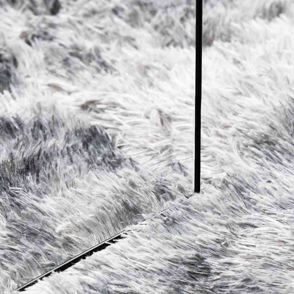 Čupavi tepih s visokim vlaknima NAVARRA srebrnosiva 200x200cm