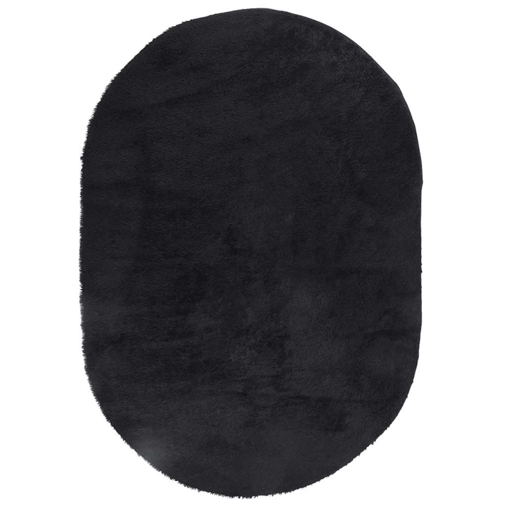 Čupavi tepih s visokim vlaknima NAVARRA crni 300x200 cm