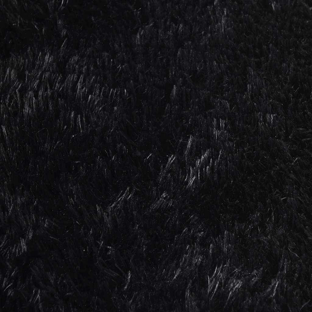 Čupavi tepih s visokim vlaknima NAVARRA crni 300x200 cm