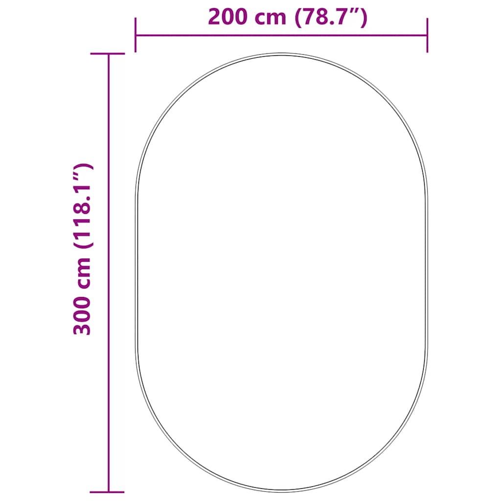 Čupavi tepih s visokim vlaknima NAVARRA tamnosiva 300x200 cm
