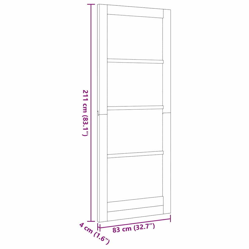 Unutarnja vrata ORKDAL Bijela Pripravljena 83 x 211 cm