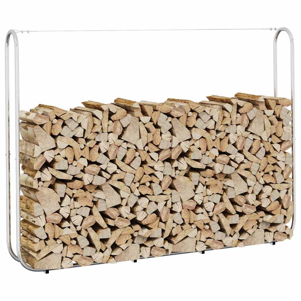 Stalak za drva za ogrjev 200x25x150 cm Pocinčani čelik