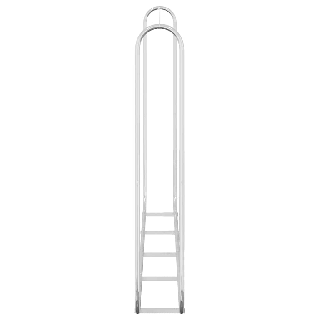 Stalak za drva za ogrjev 250x25x150 cm Pocinčani čelik