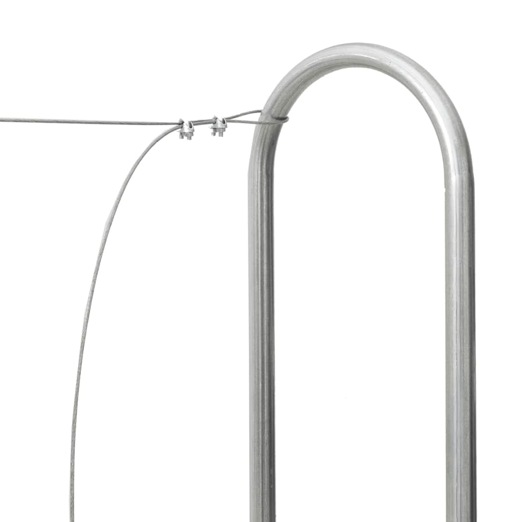 Stalak za drva za ogrjev 250x25x150 cm Pocinčani čelik