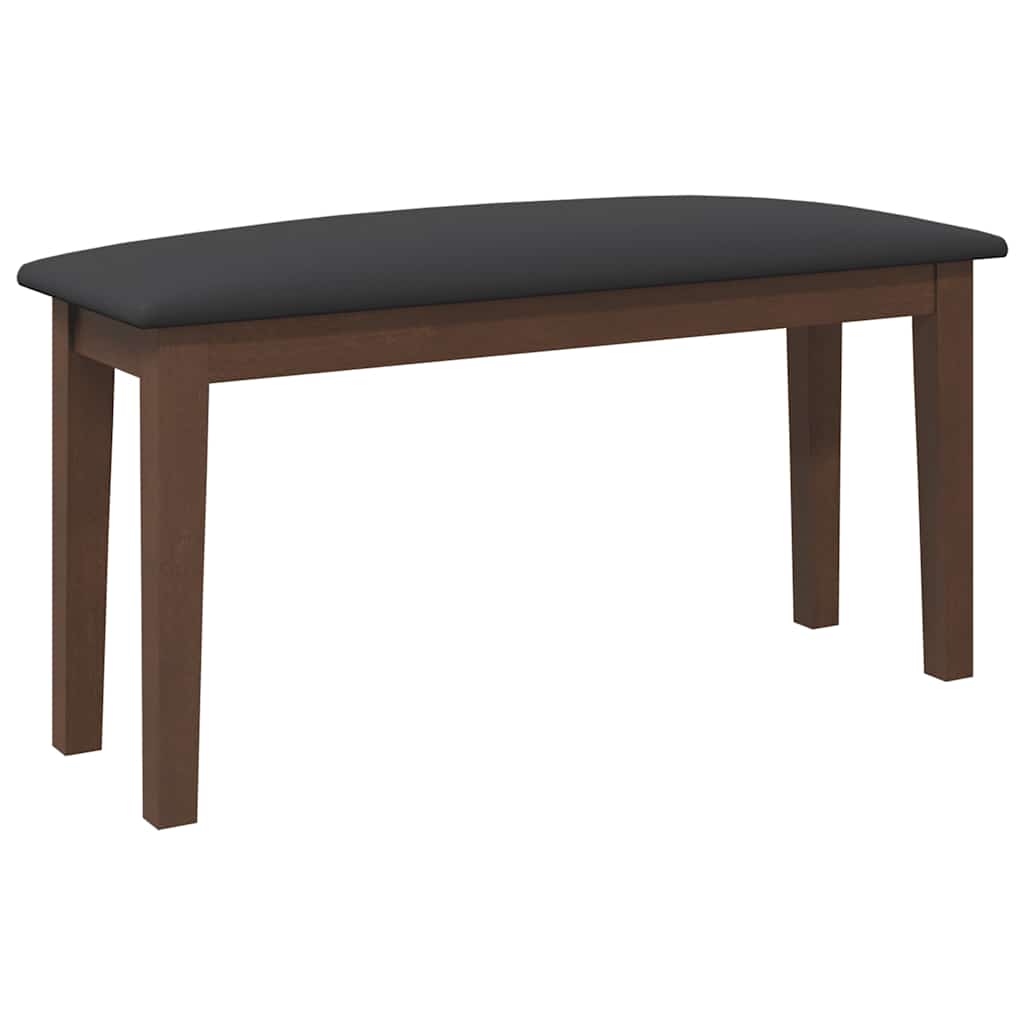 Klupa 90 cm smeđa puna drvena guma