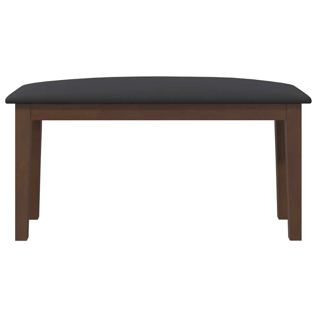 Klupa 90 cm smeđa puna drvena guma