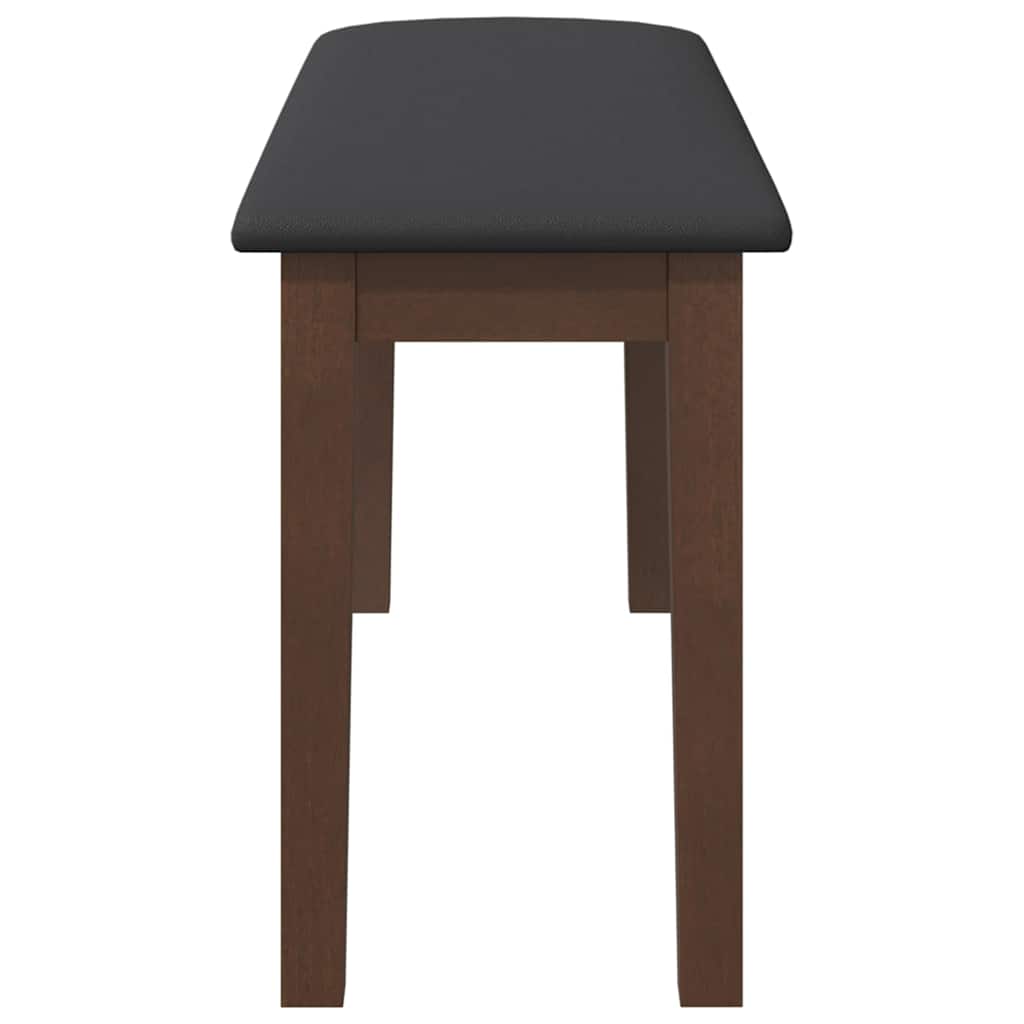 Klupa 90 cm smeđa puna drvena guma