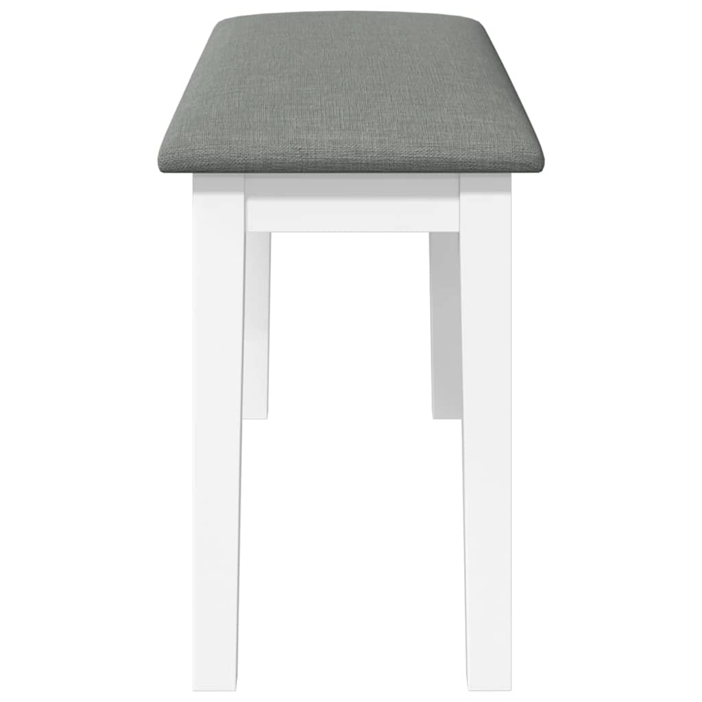 Klupa 90 cm bijela puna drvena guma