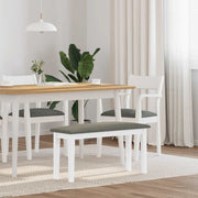 Klupa 90 cm bijela puna drvena guma