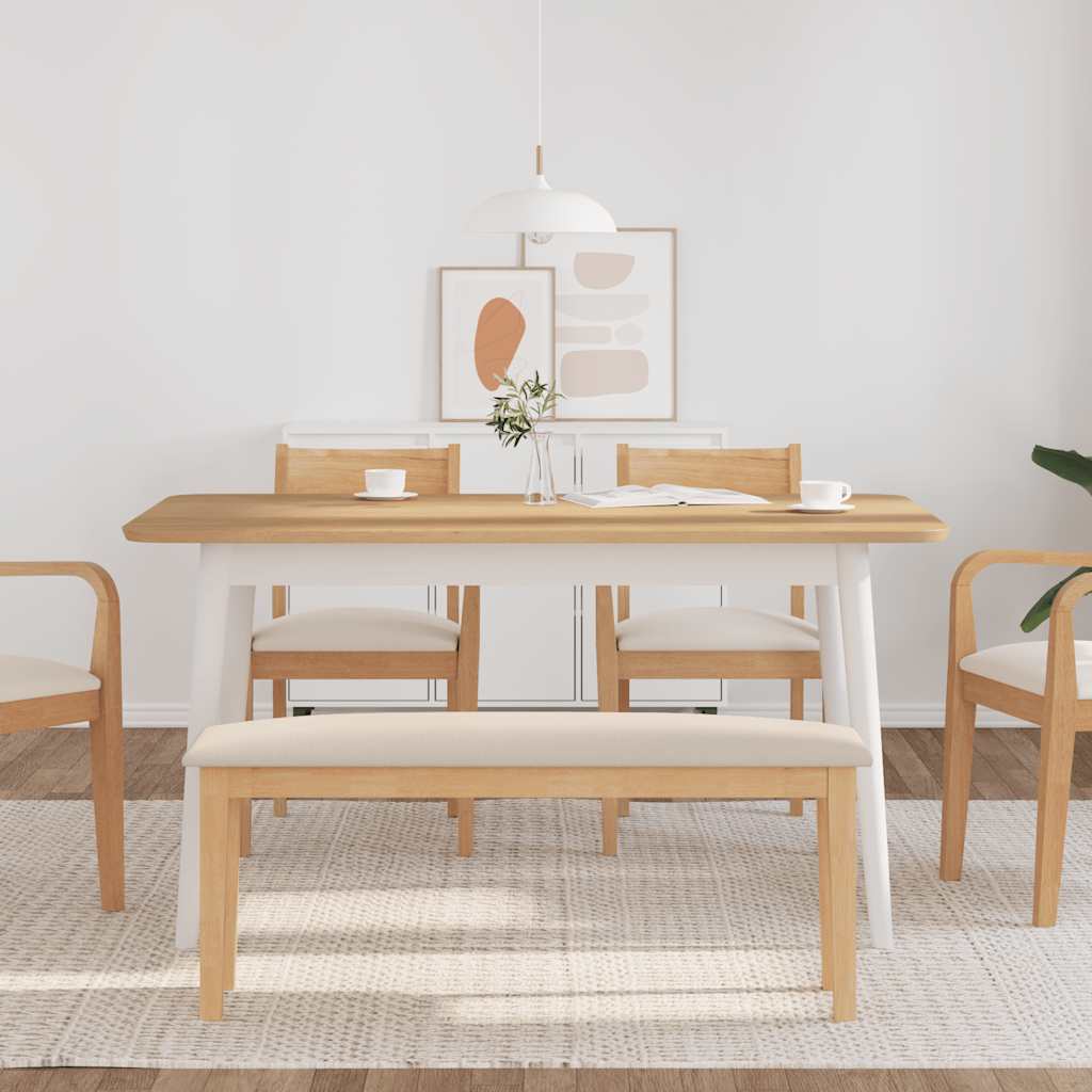 Klupa 110 cm puna drvena guma