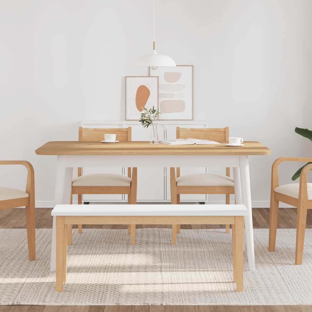 Klupa 110 cm puna drvena guma
