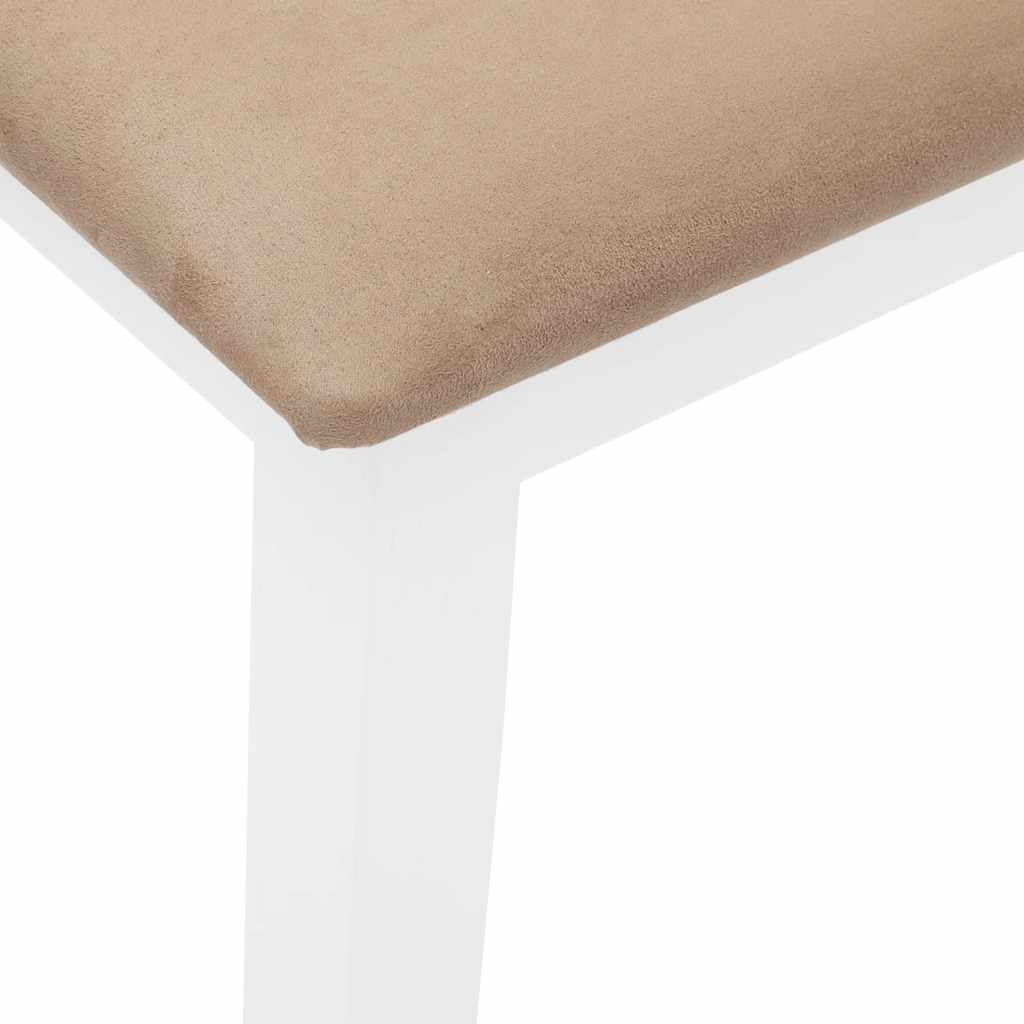 Klupa 110 cm bijela puna drvena guma