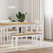 Klupa 110 cm bijela puna drvena guma