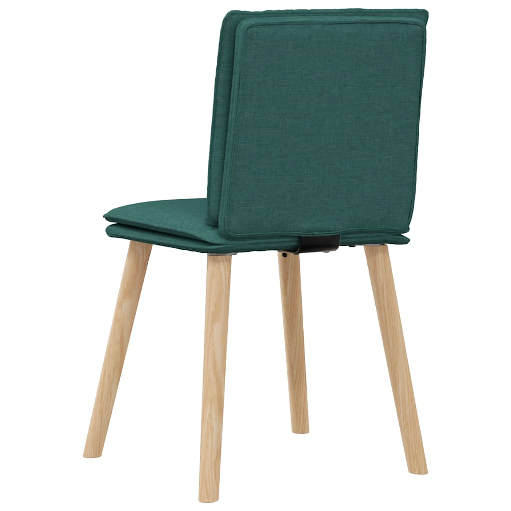 Blagovaonske stolice 4 kom tamnozelene tkanine