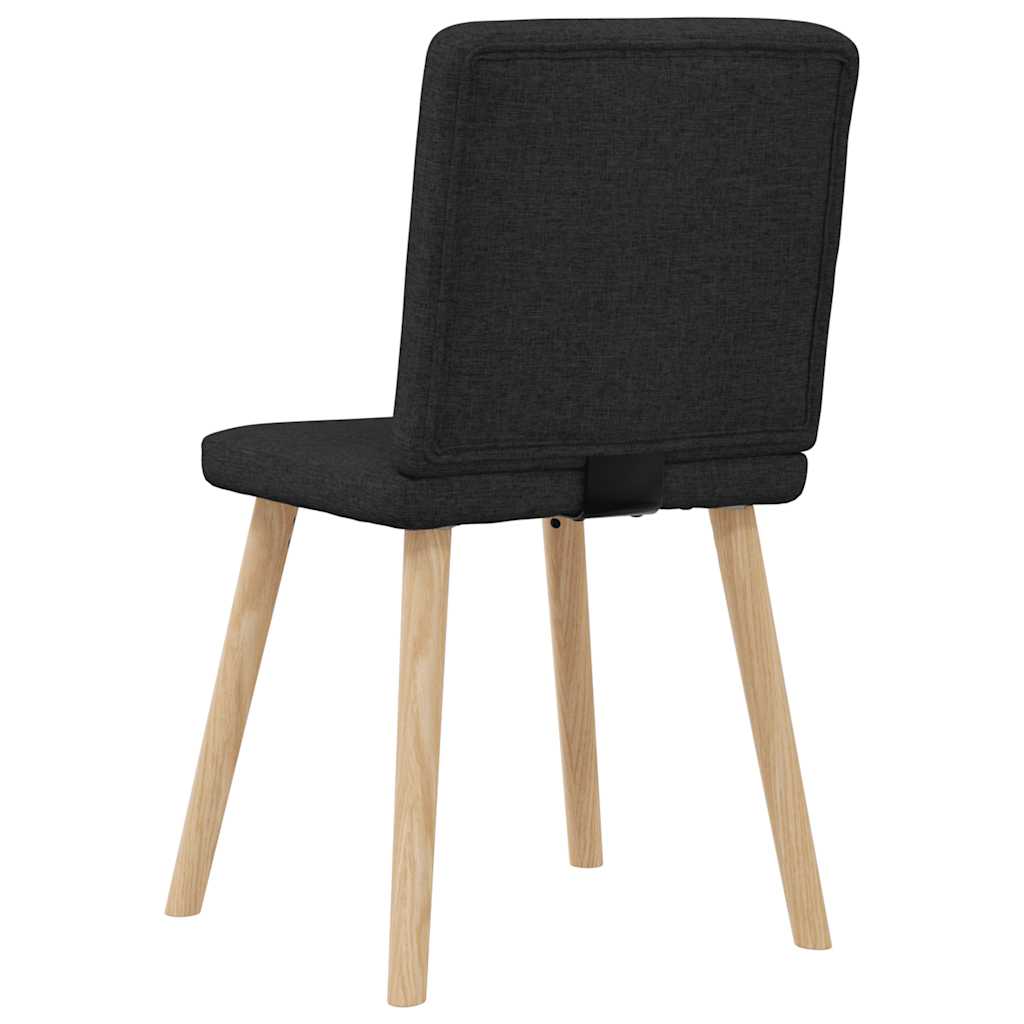 Blagovaonske stolice 6 kom crne od tkanine