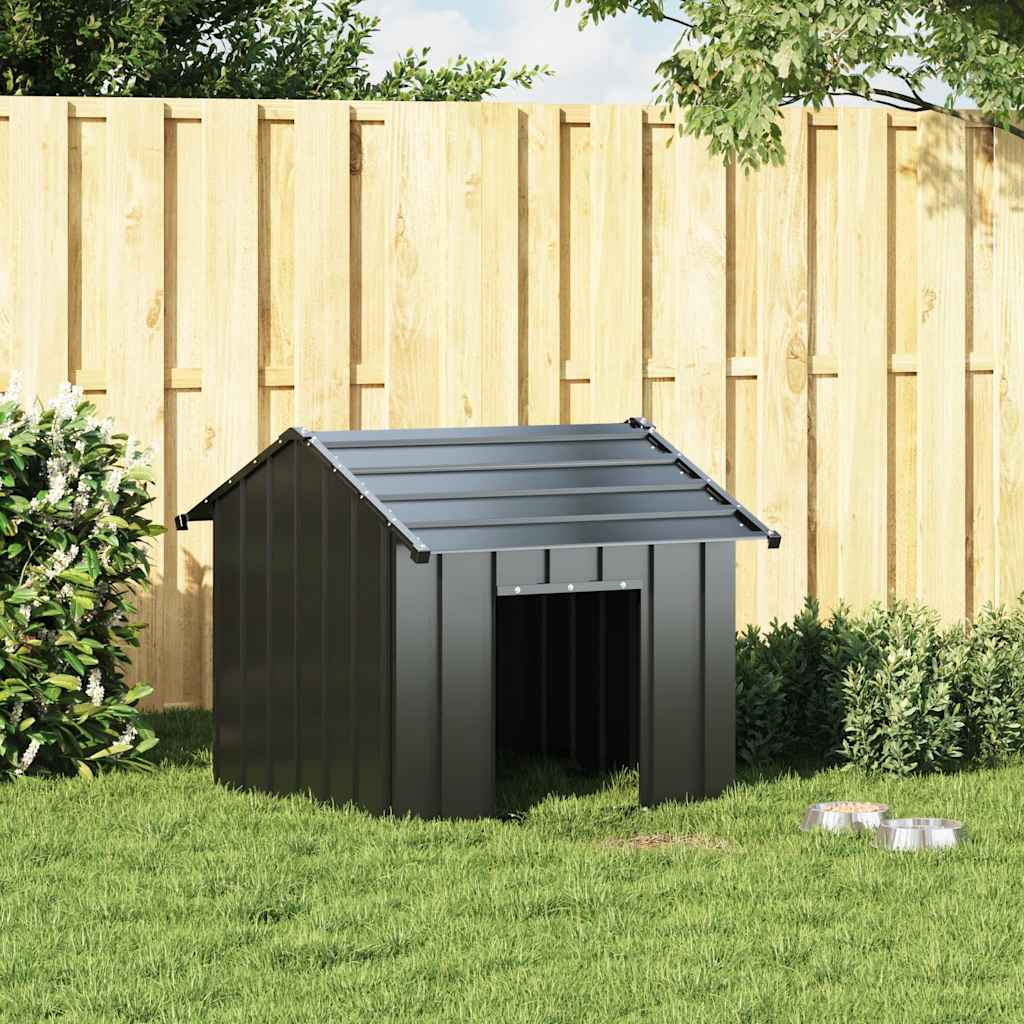 Kućica za pse s krovom 85x107x81 cm pocinčani čelik