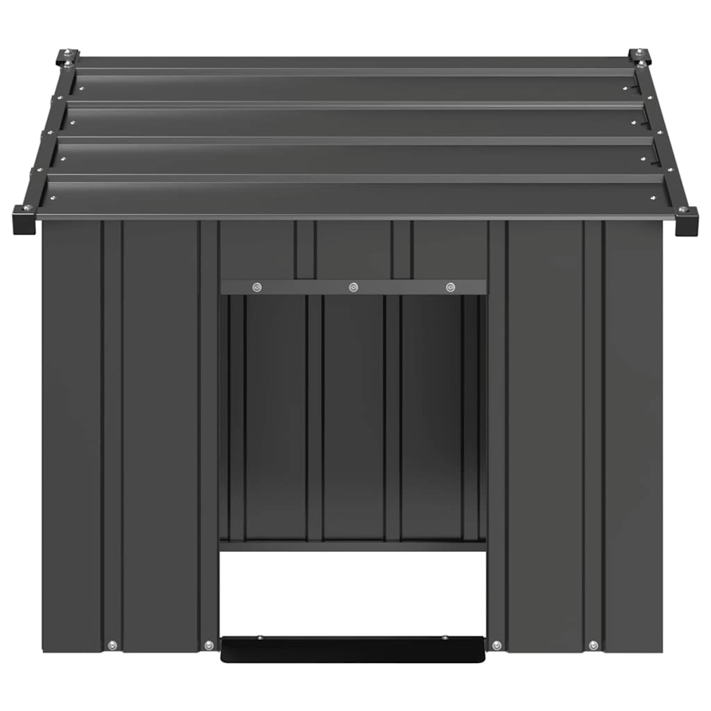 Kućica za pse s krovom 85x107x81 cm pocinčani čelik