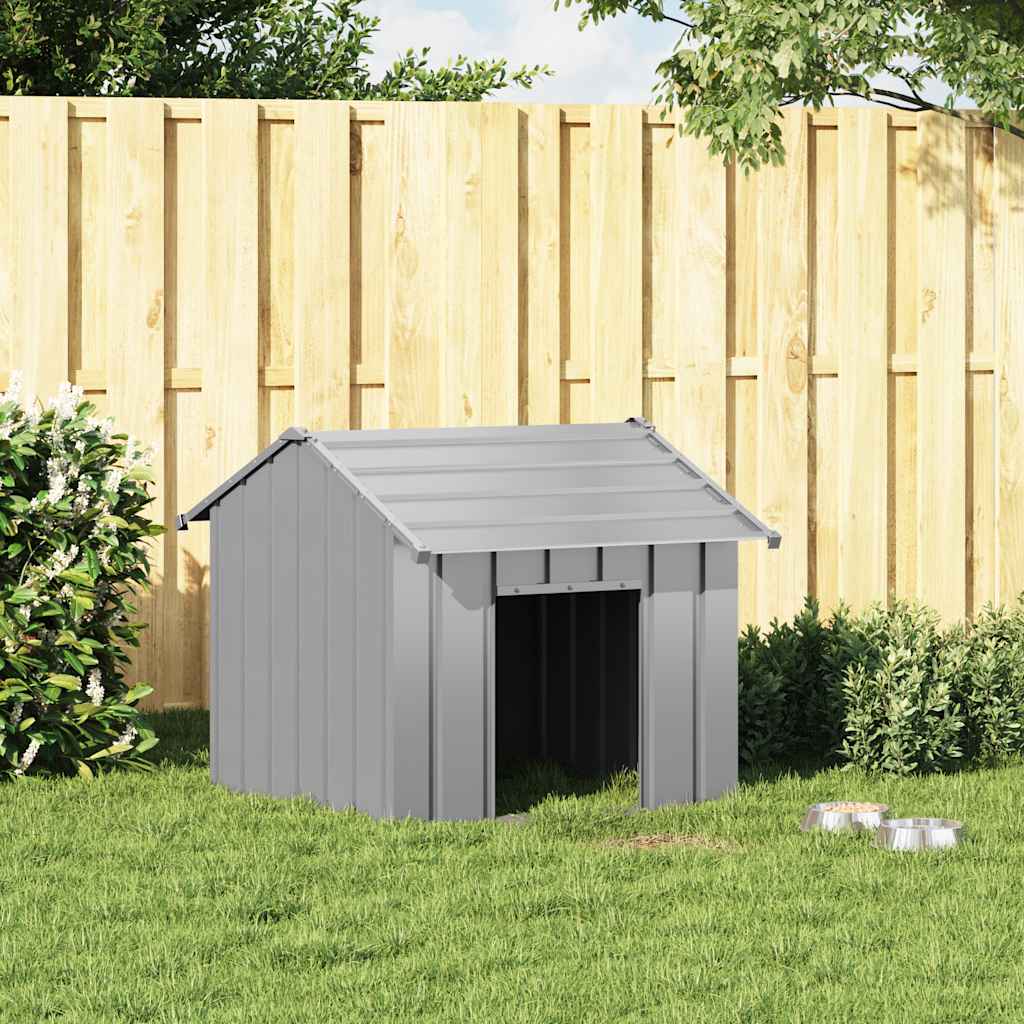 Kućica za pse s krovom 85x107x81 cm pocinčani čelik