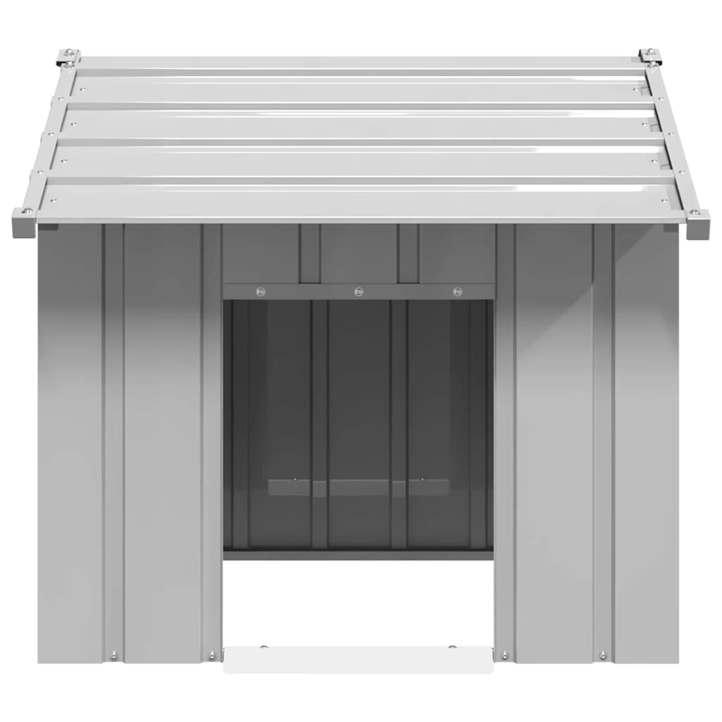 Kućica za pse s krovom 85x107x81 cm pocinčani čelik