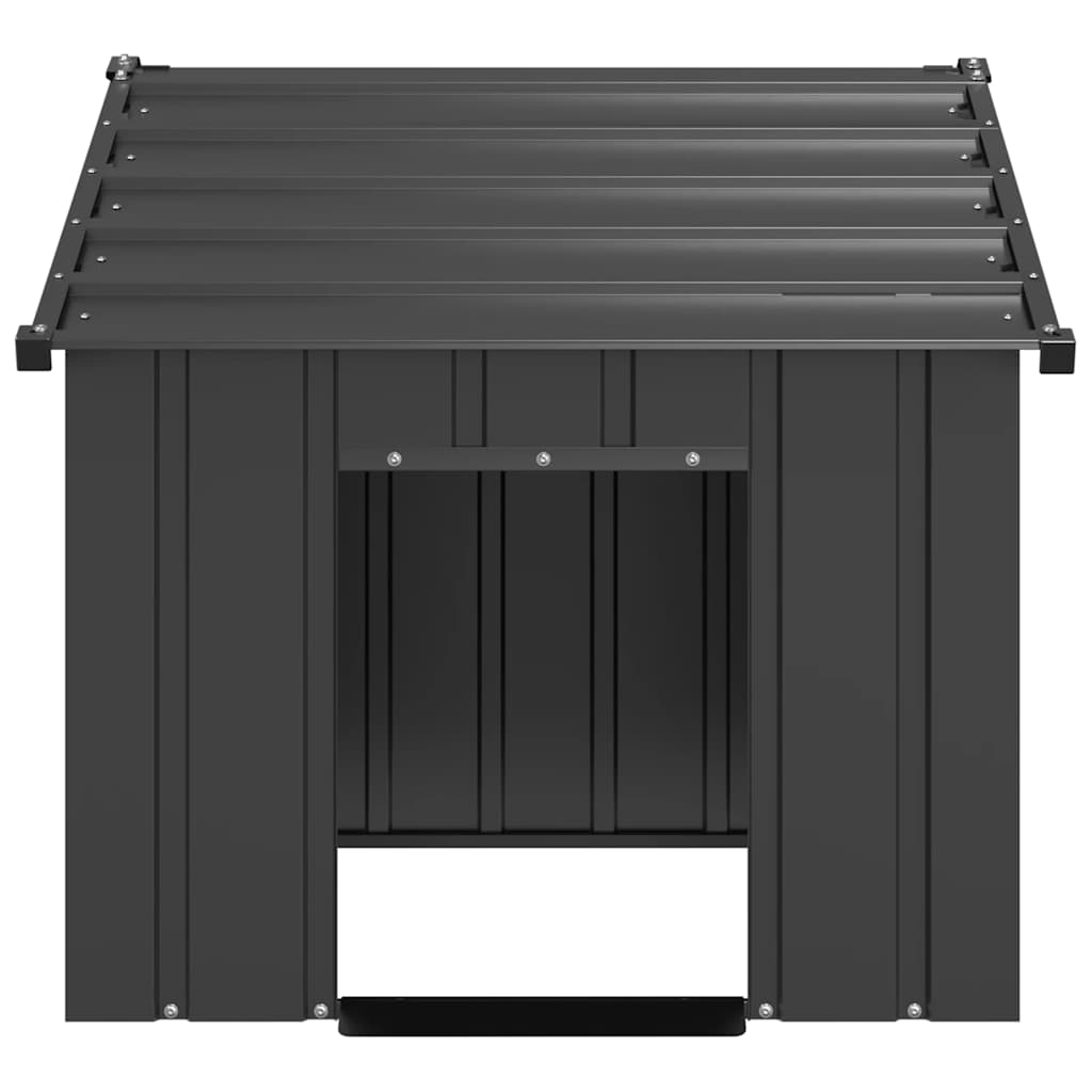 Kućica za pse s krovom 83x130x85 cm pocinčani čelik