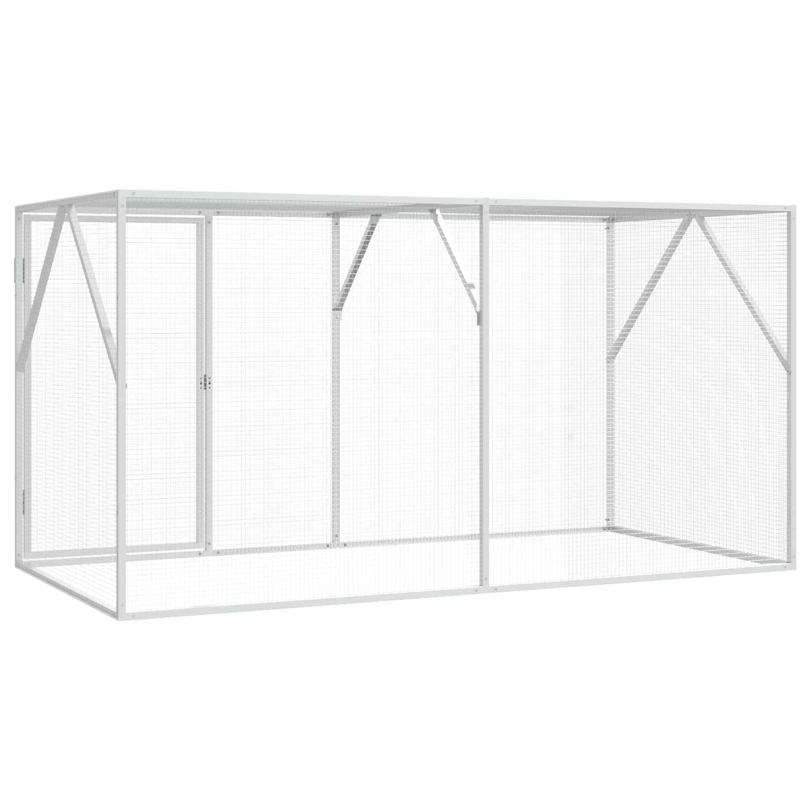 Kavez za ptice Antracit 208 x 102 x 108 cm Cinkani čelik