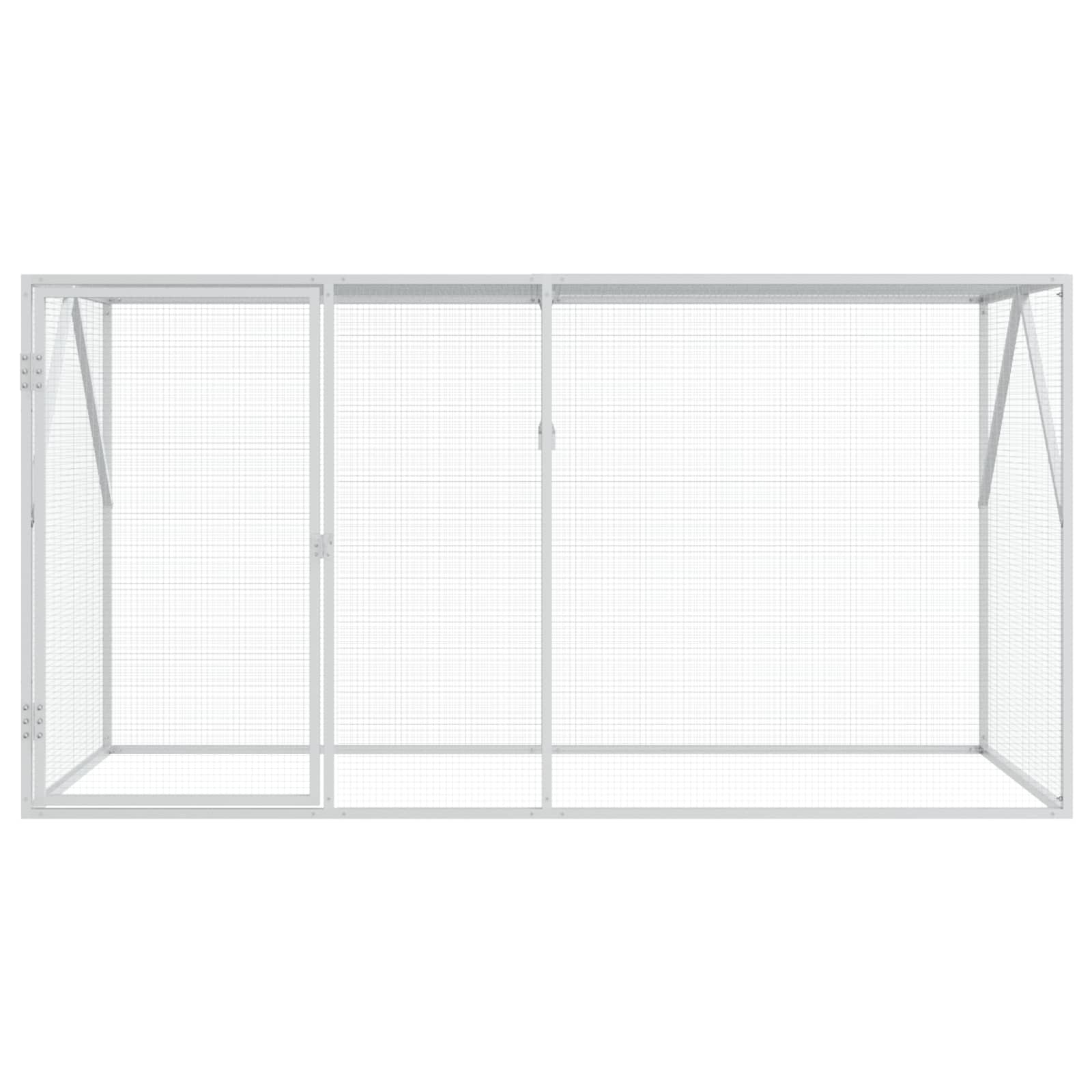 Kavez za ptice Antracit 208 x 102 x 108 cm Cinkani čelik