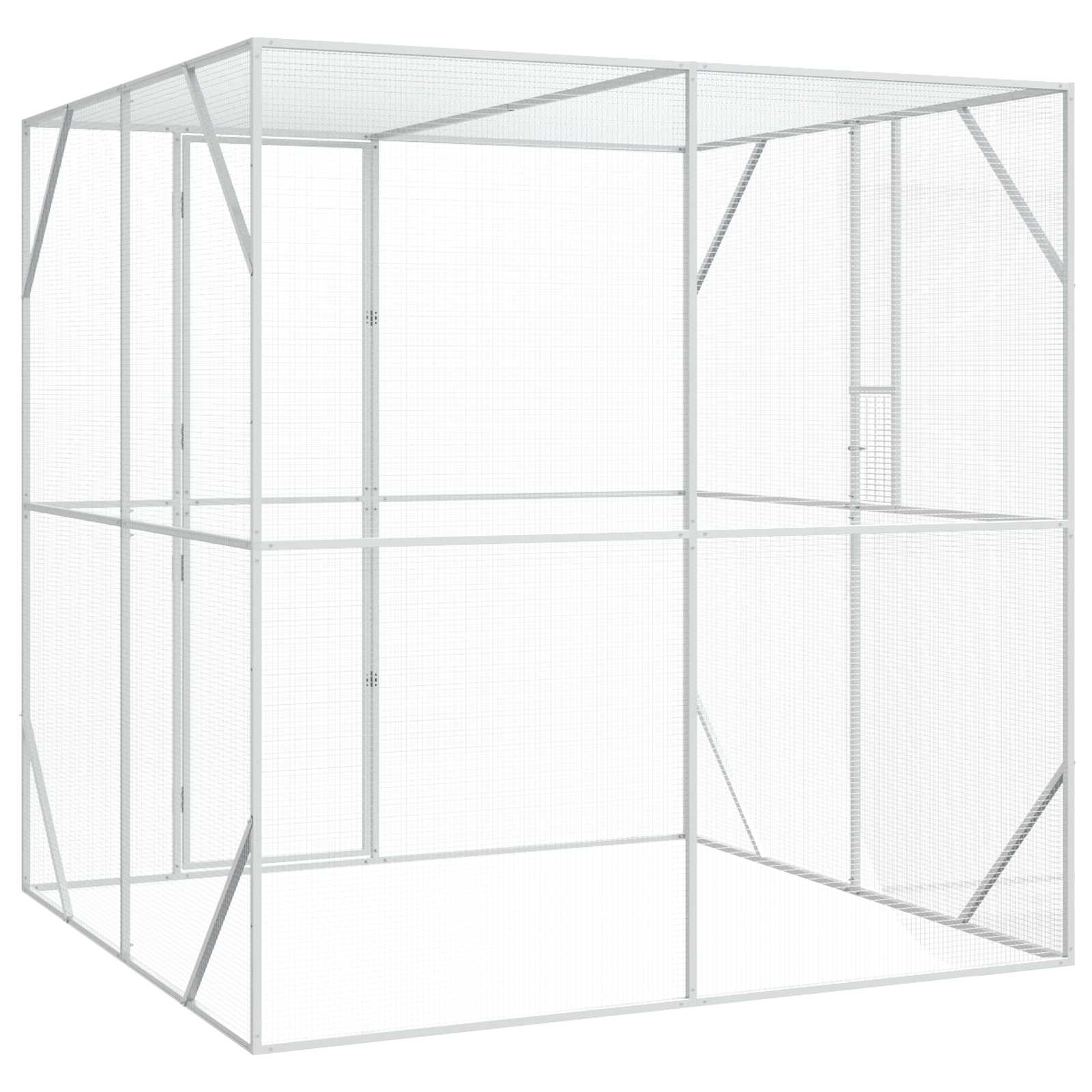 Kavez za ptice Antracit 209 x 202 x 214 cm Pocinčani čelik
