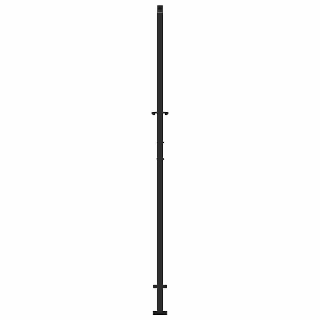 Vrtna vrata crna 100x200 cm dizajn s čeličnim krilom
