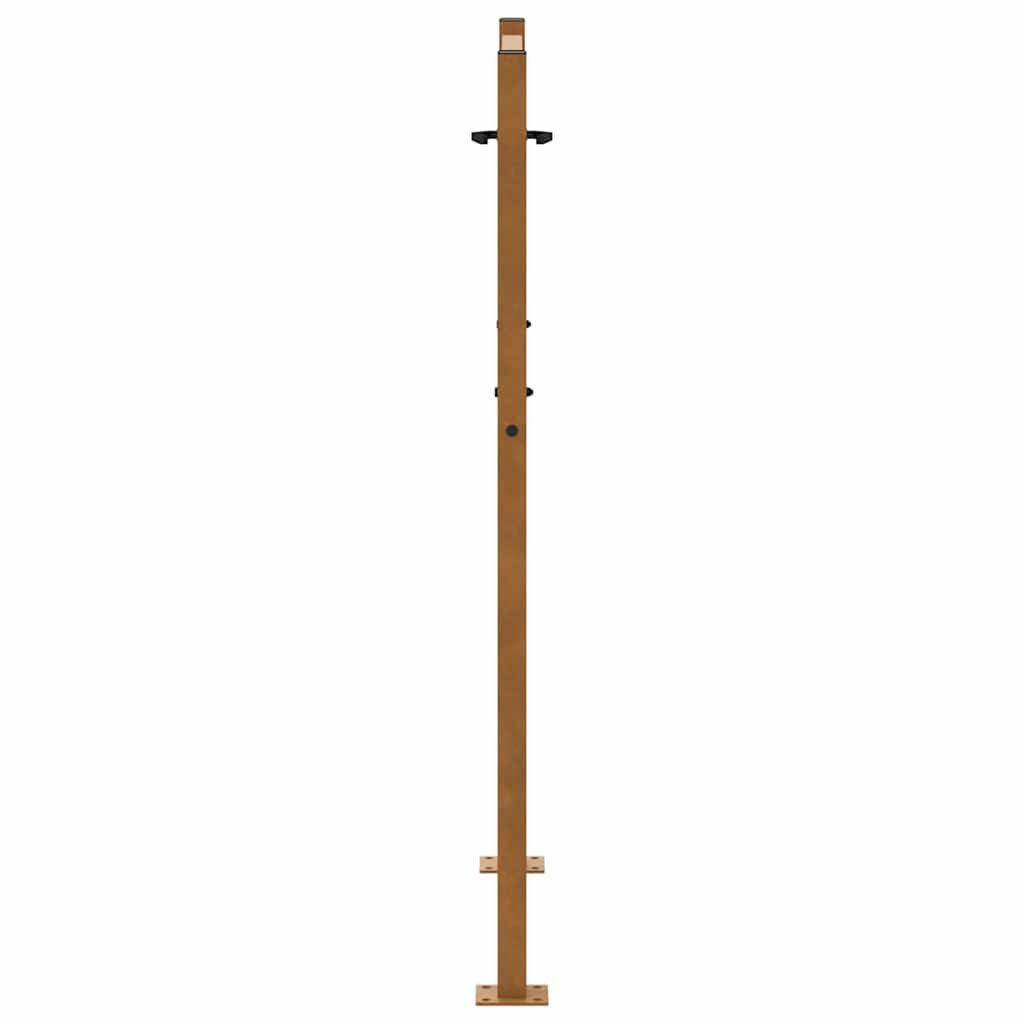 Vrtna vrata 100x125 cm Otporna na vremenske uvjete Čelična Križni Dizajn