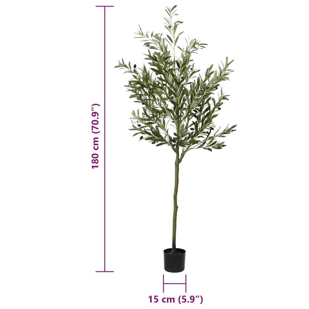 Umjetno stablo masline 700 listova 180 cm zeleno