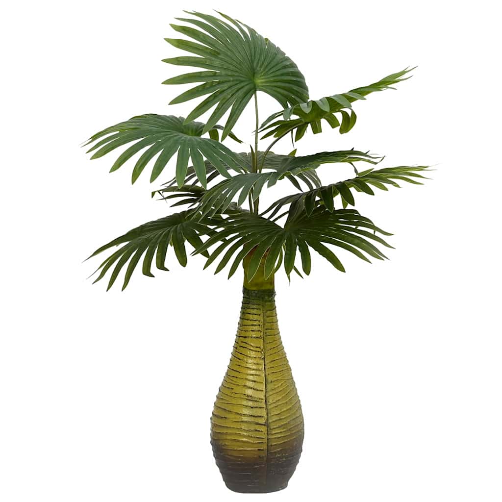 Umjetna biljka palma 9 listova 65 cm zelena