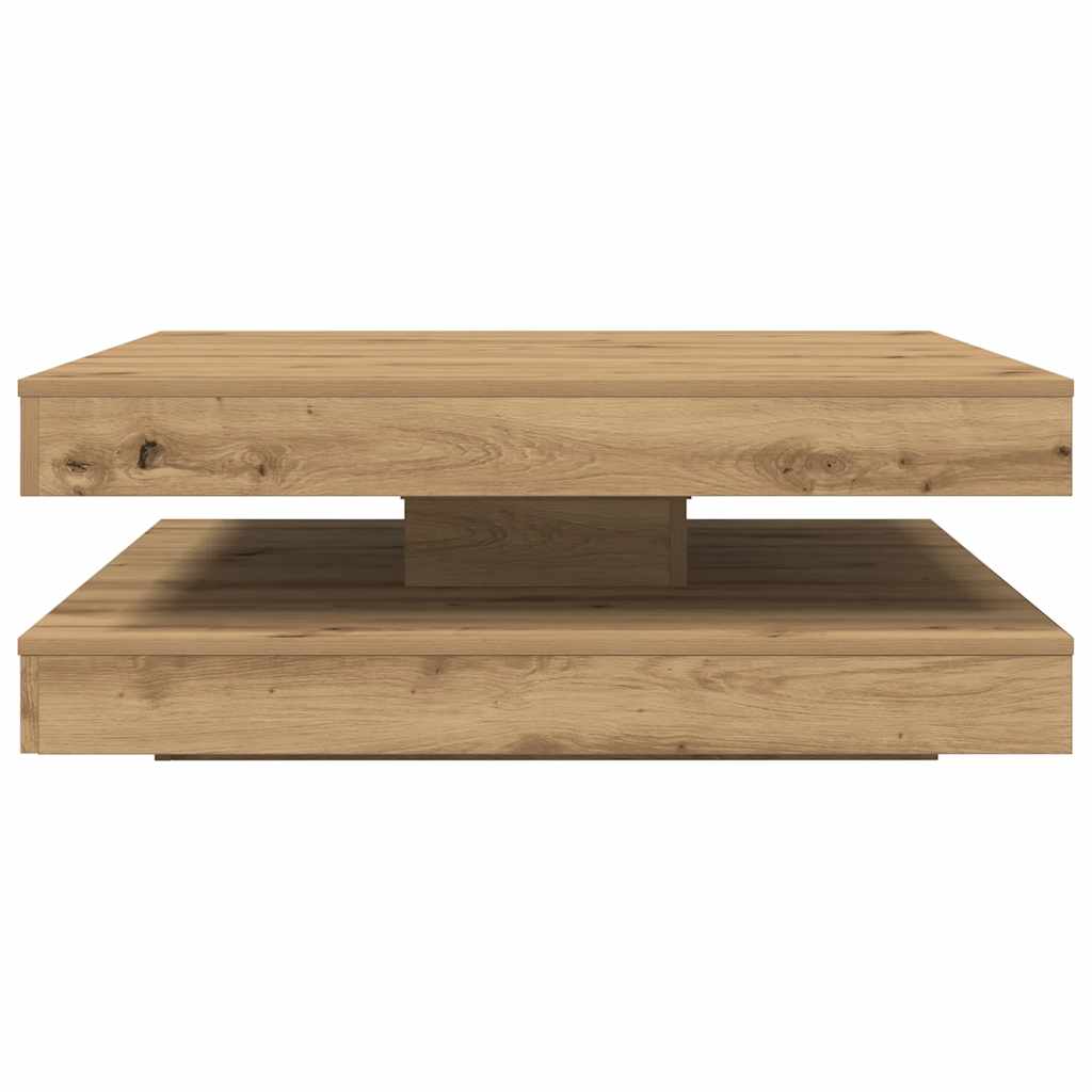 Klub stolić rotirajući za 360 stupnjeva, Artisan hrast 90x90x34,5 cm