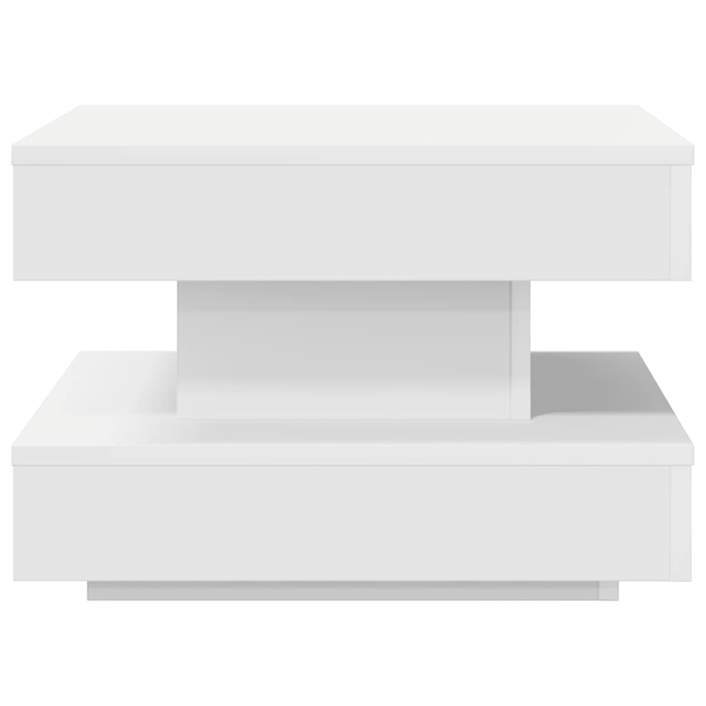 Klub stolić rotirajući za 360 stupnjeva bijeli 50x50x34,5 cm
