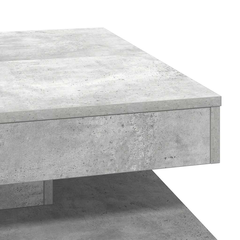 Klub stolić rotirajući za 360 stupnjeva, betonsko-sivi, 70x70x34,5 cm