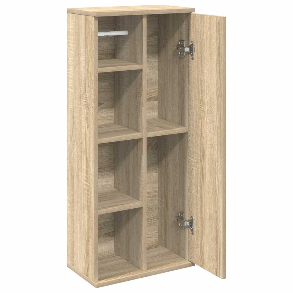 Kupaonski ormarić s držačem za role boja hrasta 39x22x90 cm